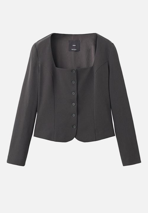 MANGO - Blazer klumi - grey