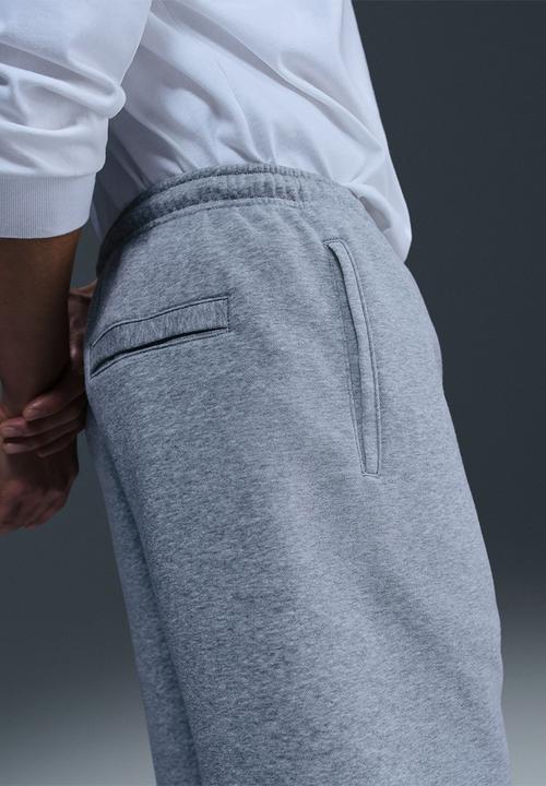 Nike - NSW Club  FleeceGx  Shorts- Dk Grey Heather/Lt Smoke Grey/White