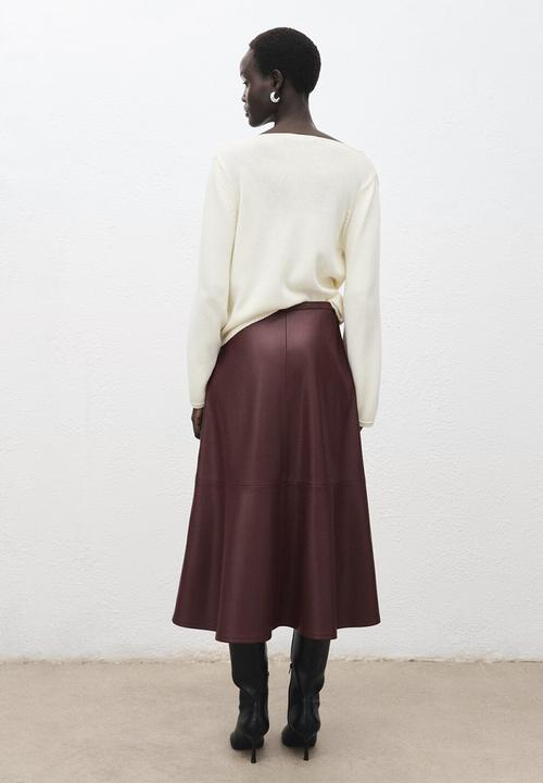 MANGO - Skirt paris - dark red