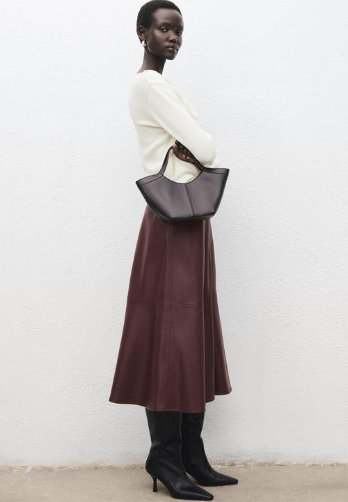 MANGO - Skirt paris - dark red