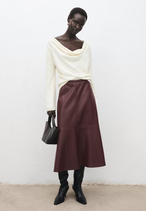 MANGO - Skirt paris - dark red