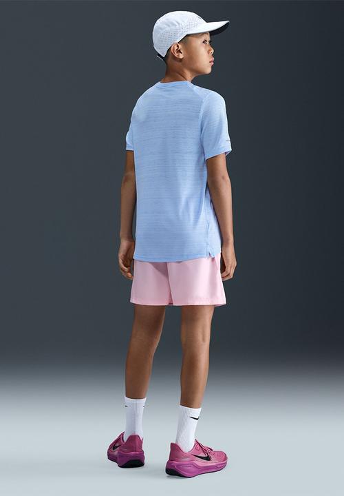 Nike - Boys Nike Dri-Fit Short Sleeve Miler Top - Royal Tint