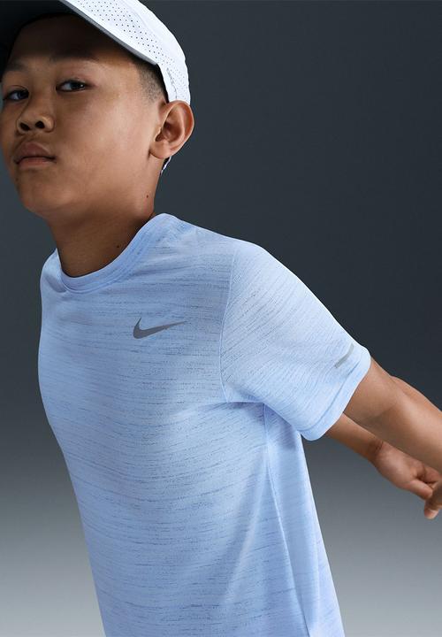 Nike - Boys Nike Dri-Fit Short Sleeve Miler Top - Royal Tint
