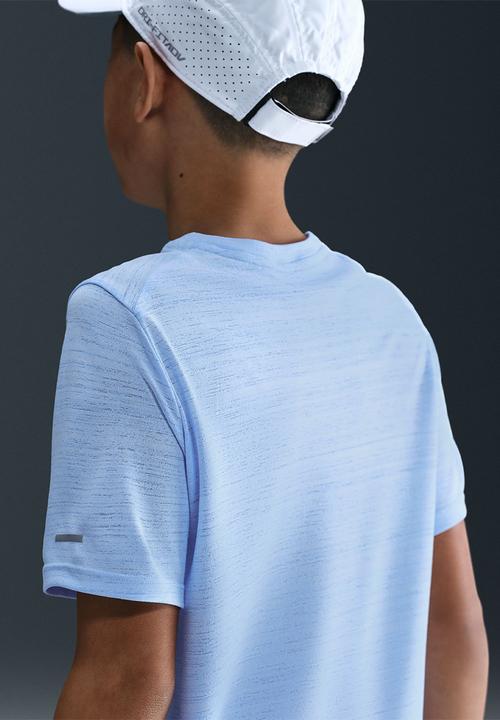 Nike - Boys Nike Dri-Fit Short Sleeve Miler Top - Royal Tint