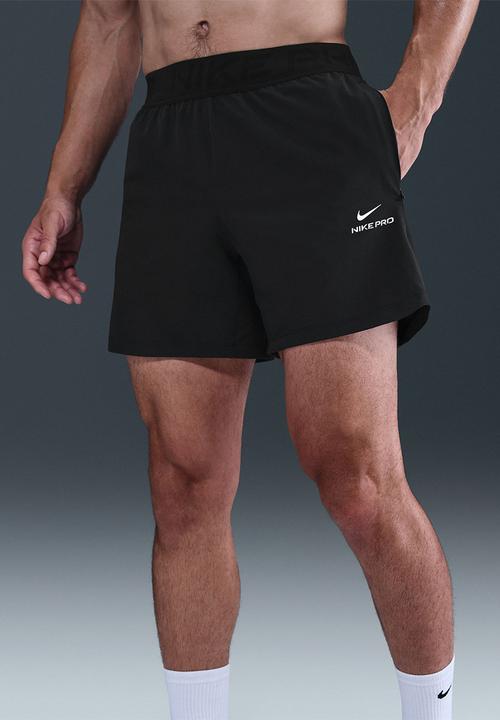 Nike-PRO Dri-FIT Nike-PROt 6In Short - Black/White