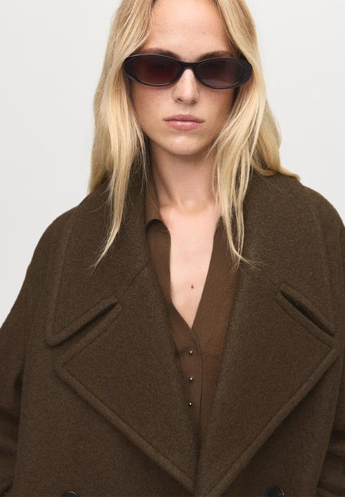 MANGO - Coat lowi - beige/khaki