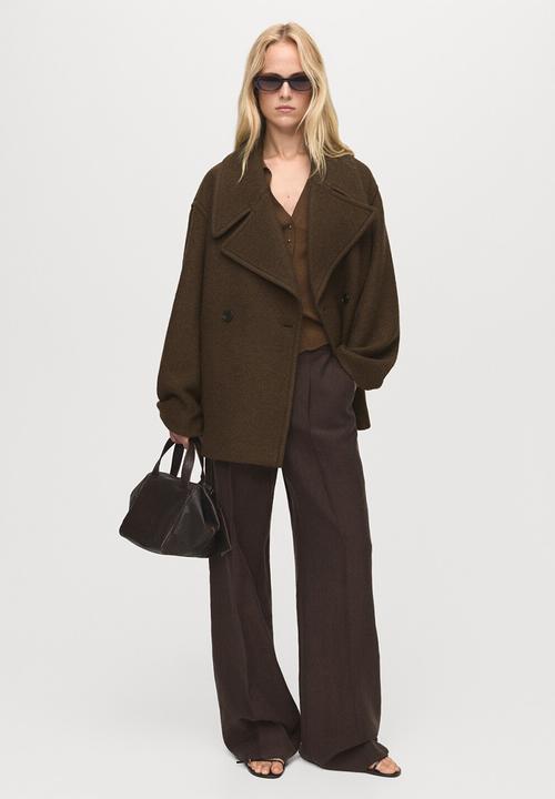 MANGO - Coat lowi - beige/khaki