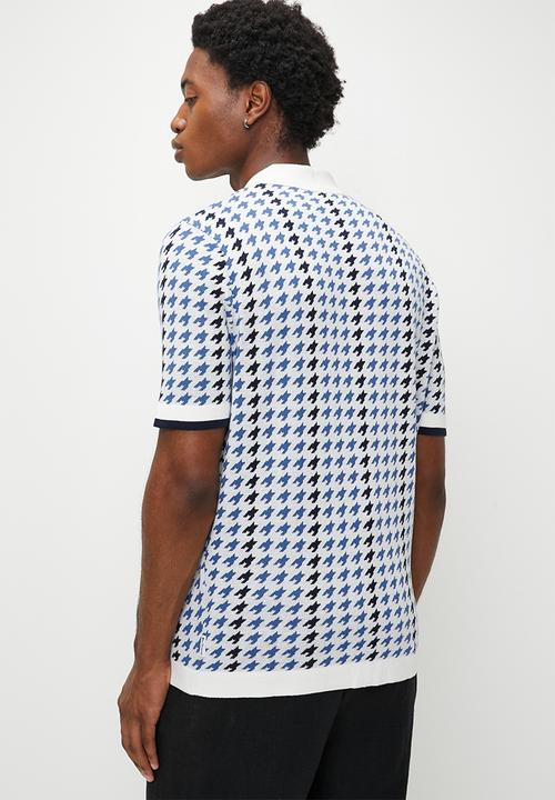 Ben Sherman - Houndstooth Btn Thru Polo - multi