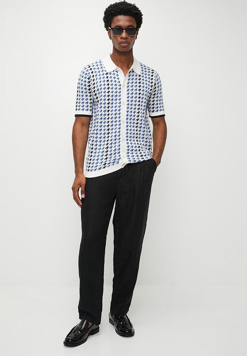 Ben Sherman - Houndstooth Btn Thru Polo - multi