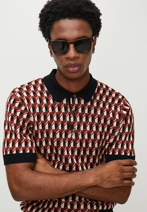 Ben Sherman - All Over Jacquard Polo - Multi 