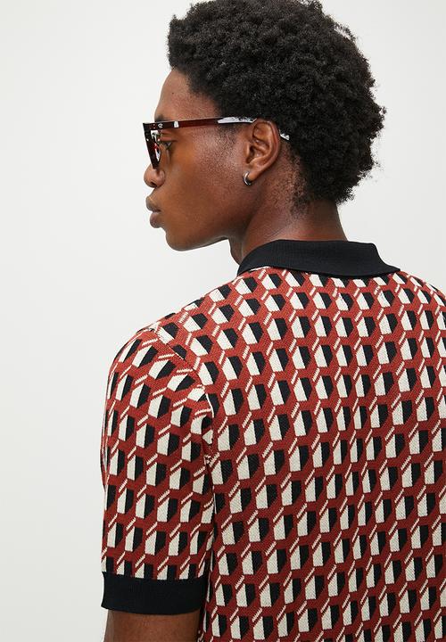 Ben Sherman - All Over Jacquard Polo - Multi 