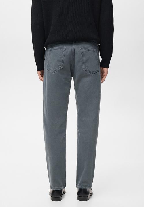 MANGO - Jeans benc - Dark grey