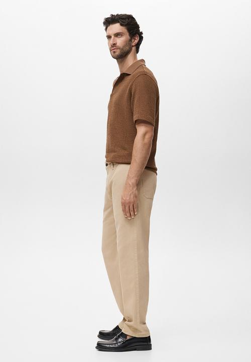 MANGO - Jeans Chet - Beige