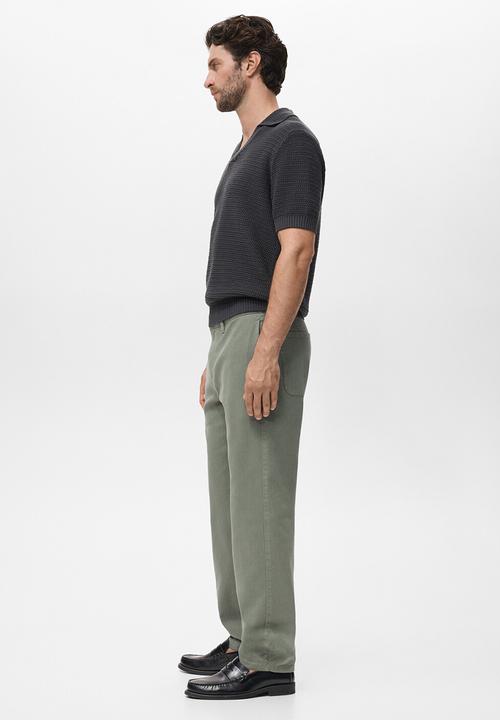 MANGO - Jeans Chet - Dark Green