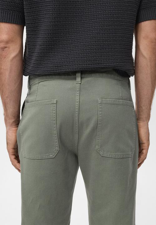 MANGO - Jeans Chet - Dark Green