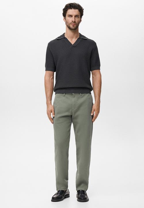 MANGO - Jeans Chet - Dark Green