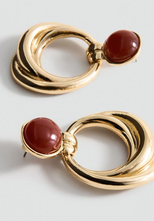 MANGO - Salome earrings-gold