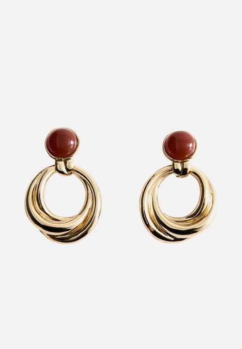 MANGO - Salome earrings-gold