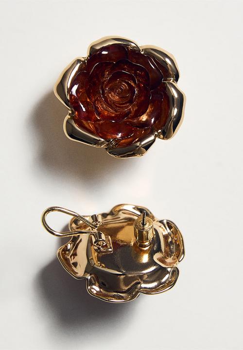 MANGO - Sofia earrings-brown