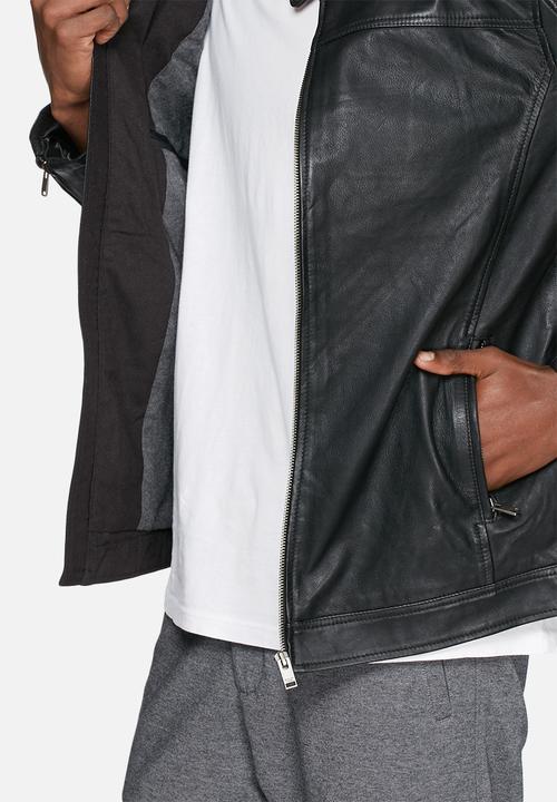 Selected Homme - London leather jacket