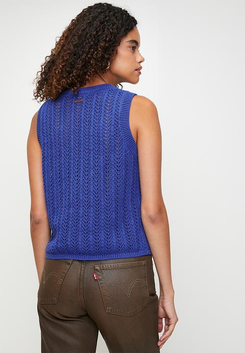 Levi’s® - Sunrise Crochet Tank - Mazarine Blue
