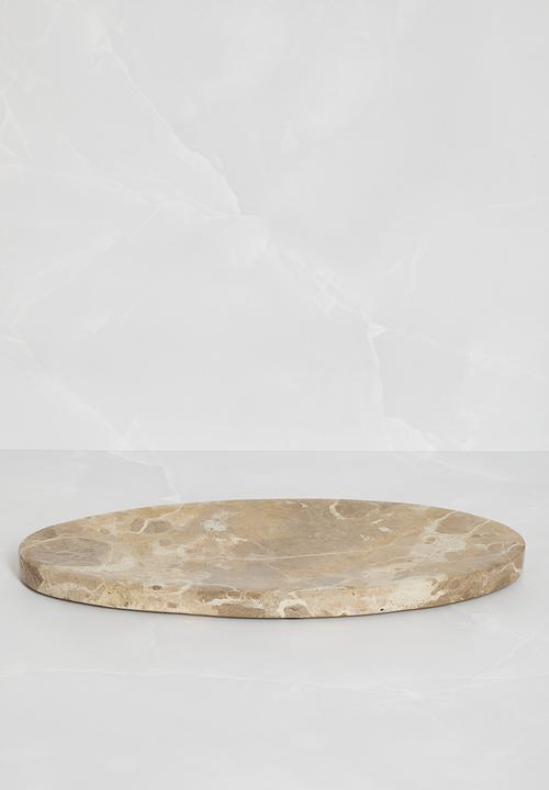 Sixth Floor - Marble Oval Tray Natural