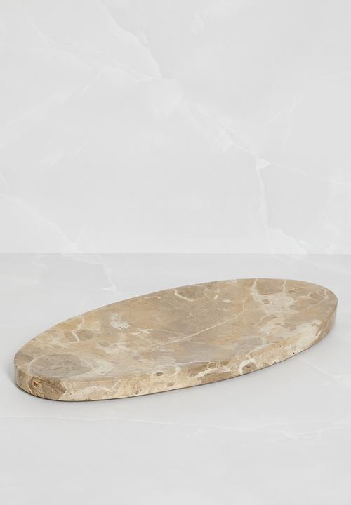 Sixth Floor - Marble Oval Tray Natural