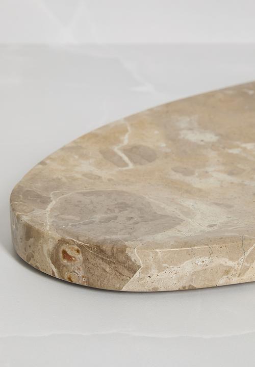 Sixth Floor - Marble Oval Tray Natural