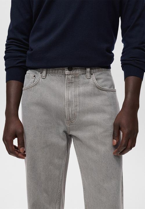 MANGO - Jeans Moby - Open Grey