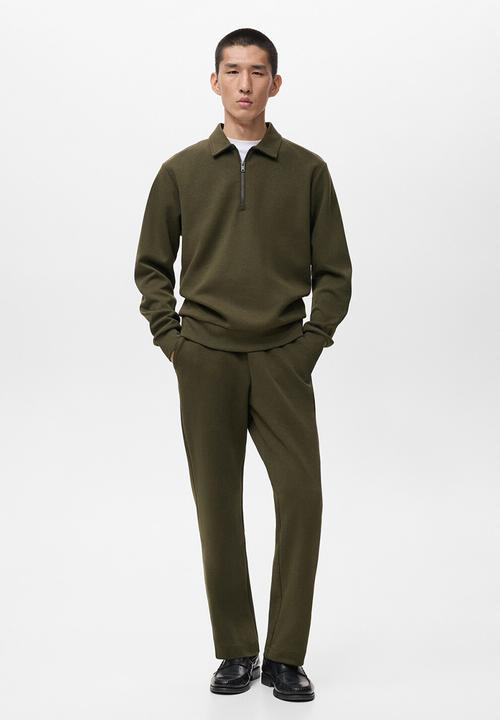 MANGO - Sweatshirt Bolaz - Dark Green
