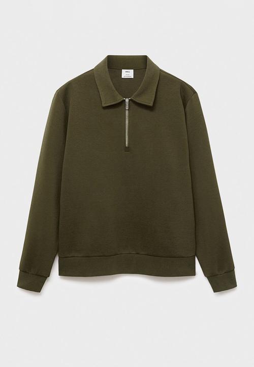MANGO - Sweatshirt Bolaz - Dark Green
