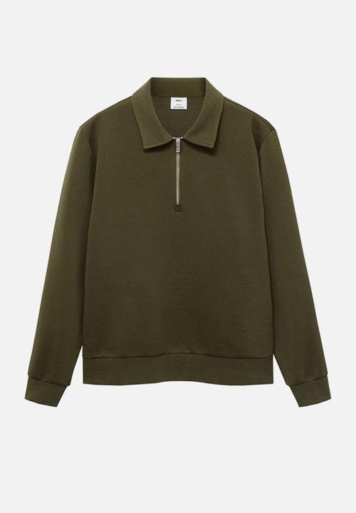 MANGO - Sweatshirt Bolaz - Dark Green