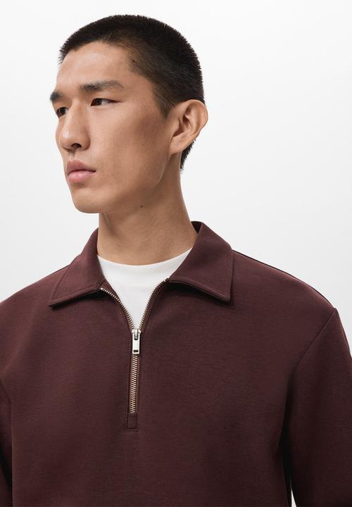 MANGO - Sweatshirt Bolaz - Bordeaux