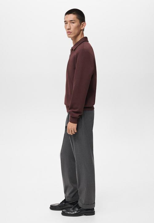 MANGO - Sweatshirt Bolaz - Bordeaux