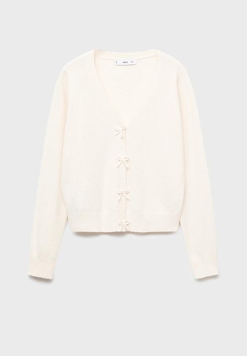 MANGO - Cardigan lady - light beige