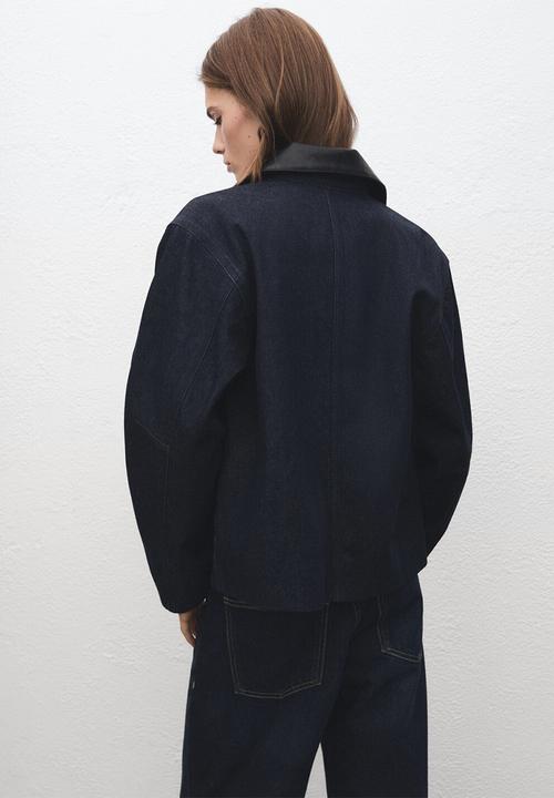 MANGO - Jacket celia - open blue