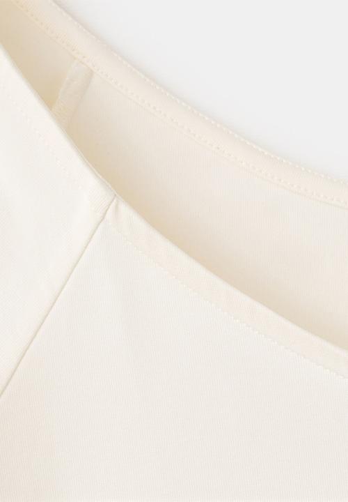 MANGO - T-shirt llopi - light beige