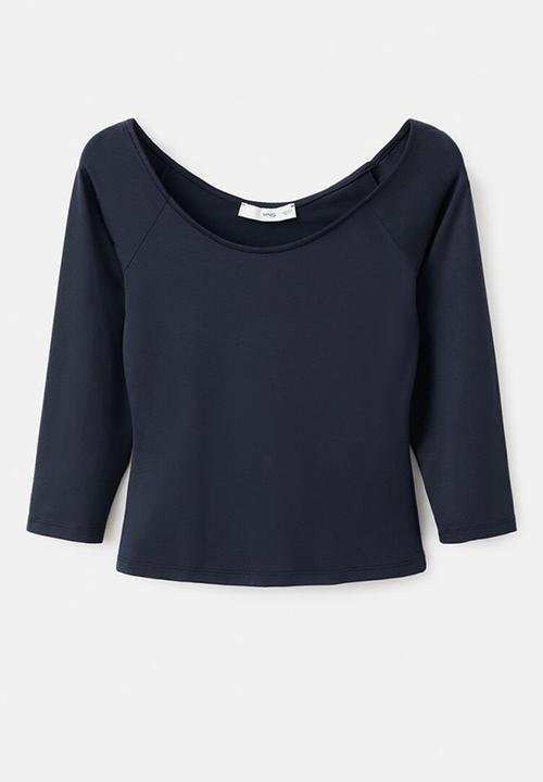 MANGO - T-shirt llopi - navy