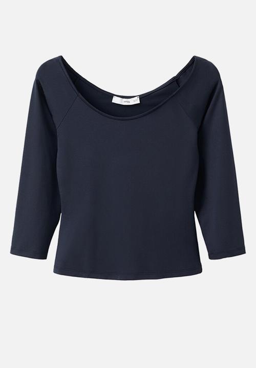 MANGO - T-shirt llopi - navy