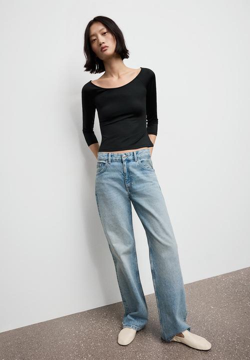 MANGO - T-shirt llopi - black