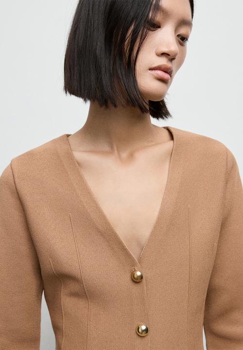MANGO - Jacket tona - medium brown