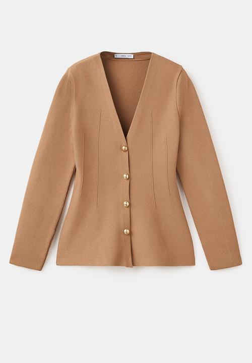 MANGO - Jacket tona - medium brown