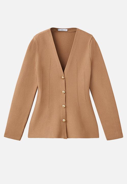 MANGO - Jacket tona - medium brown