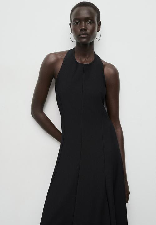 MANGO - Dress pepli - black