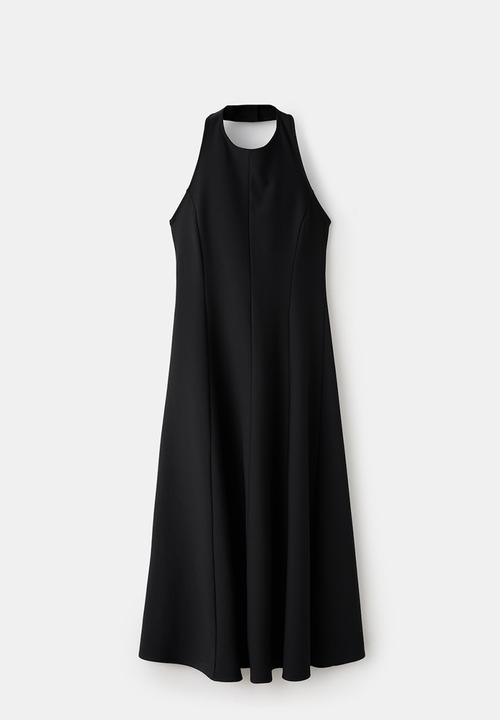 MANGO - Dress pepli - black