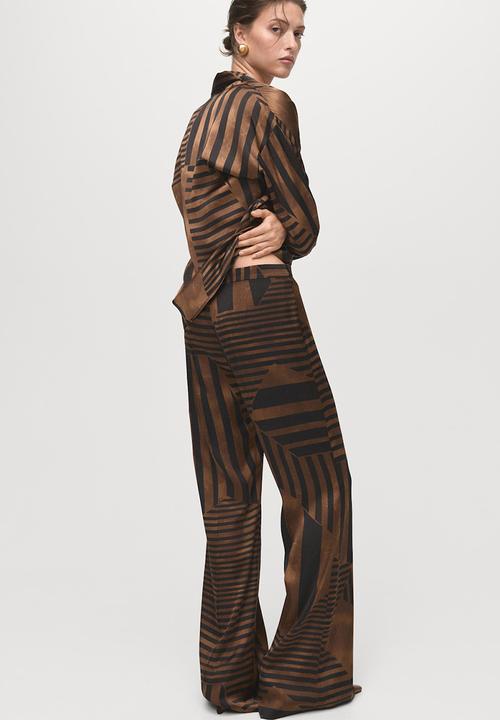 MANGO - Trouser Trini - Brown