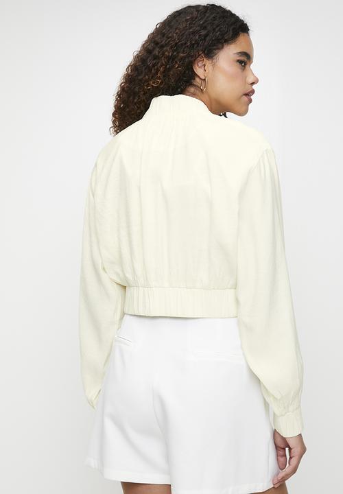 MILLA - Co-ord jacket with embroidery - ecru