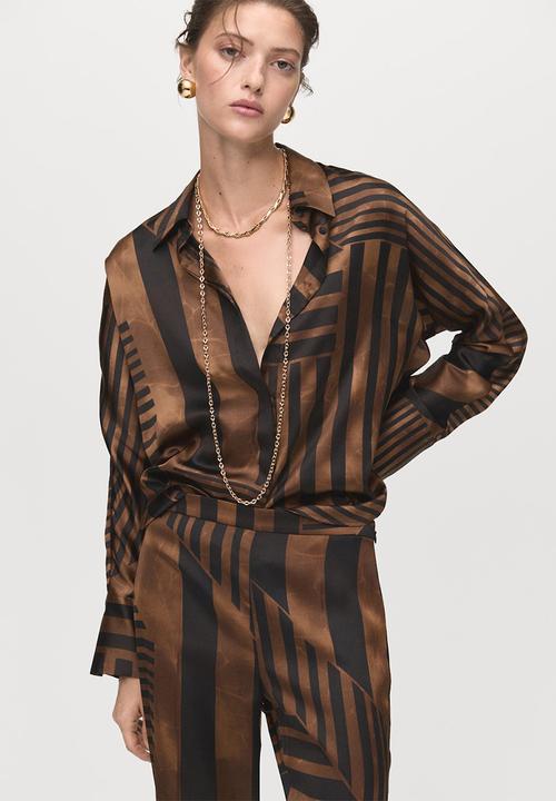 MANGO - Trouser Trini - Brown