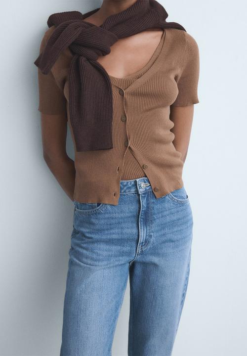 MANGO - Jeans Mom2000 - Open Blue