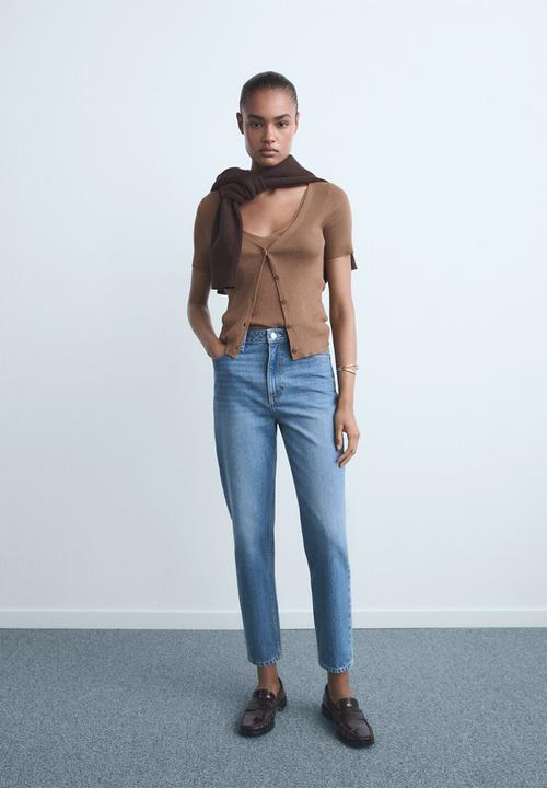 MANGO - Jeans Mom2000 - Open Blue